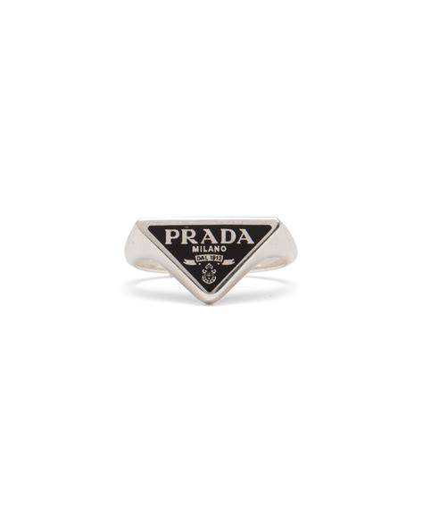 prada brooch mens rings|Prada silver earrings for men.